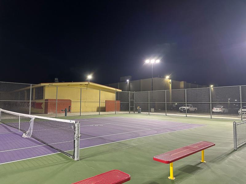 Dominguez High School Tennis Court Lighting